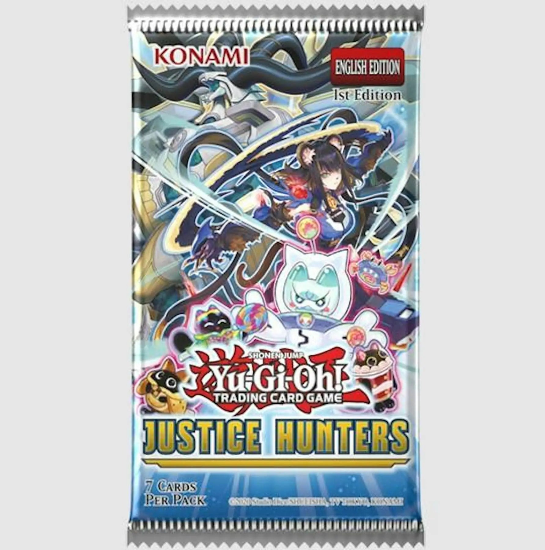Yu-Gi-Oh! Justice Hunters Booster Box | Columbia Sports Cards & More - Sports Card Hobby Boxes