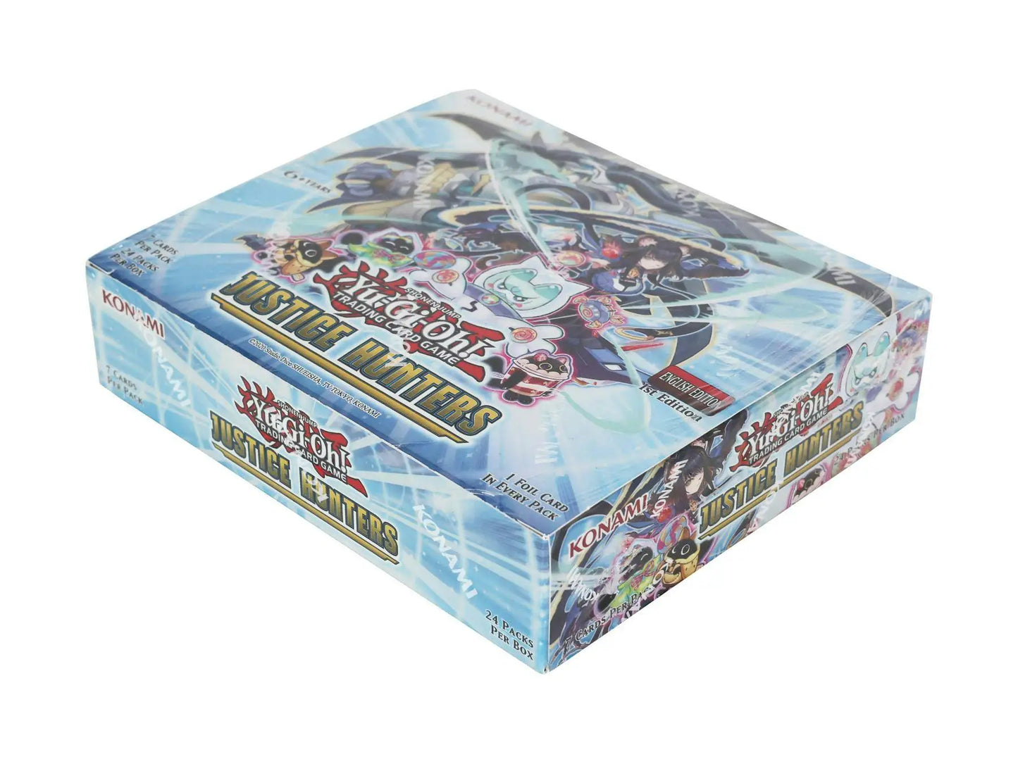 Yu-Gi-Oh! Justice Hunters Booster Box | Columbia Sports Cards & More - Sports Card Hobby Boxes