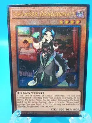 YuGiOh CHAMBER DRAGONMAID Prismatic Ultimate Rare RA04-EN032 - Yu-Gi-Oh! Card Single
