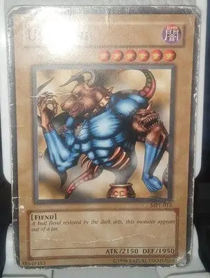 YuGiOh TCG Ushi Oni Promo McDonald’s Promotional Card 2002 MP1-013 Dark Fiend MP - Yu-Gi-Oh! Card Single