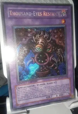 Yugioh Thousand-Eyes Restrict MC1-EN004 Limited Edition Secret Rare Foil LP Card - Yu-Gi-Oh! Card Single