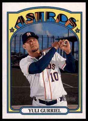 Yuli Gurriel 2021 Topps Heritage #330 Houston Astros - Baseball Card Single