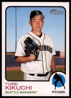 Yusei Kikuchi 2022 Topps Heritage #152 Seattle Mariners