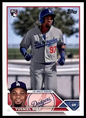 Yusniel Diaz Rookie 2023 Topps #536 Los Angeles Dodgers - Baseball Card Single