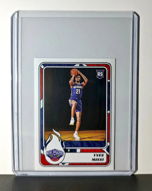 Yves Missi Rookie 2024-25 Panini NBA #406 Sticker Card New Orleans Pelicans - Basketball Card Single
