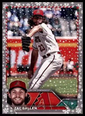 Zac Gallen 2023 Topps Holiday Metallic #H22 Arizona Diamondbacks - Baseball Card Single