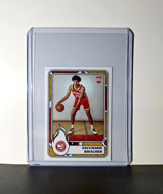 Zaccharie Risacher Rookie 2024-25 Panini NBA #109 Sticker Card Atlanta Hawks - Basketball Card Single