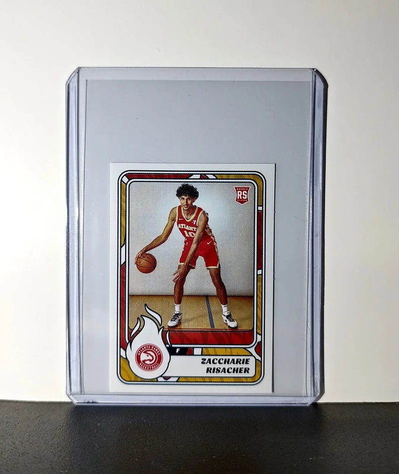 Zaccharie Risacher Rookie 2024-25 Panini NBA #109 Sticker Card Atlanta Hawks