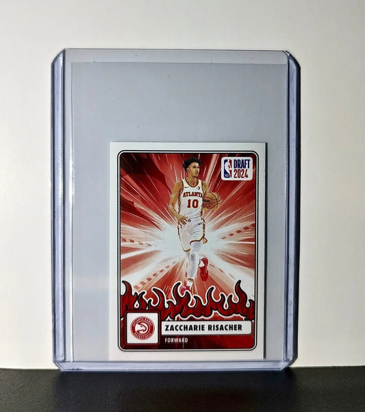 Zaccharie Risacher Rookie Draft 2024-25 Panini NBA 79 Sticker Card Atlanta Hawks - Basketball Card Single
