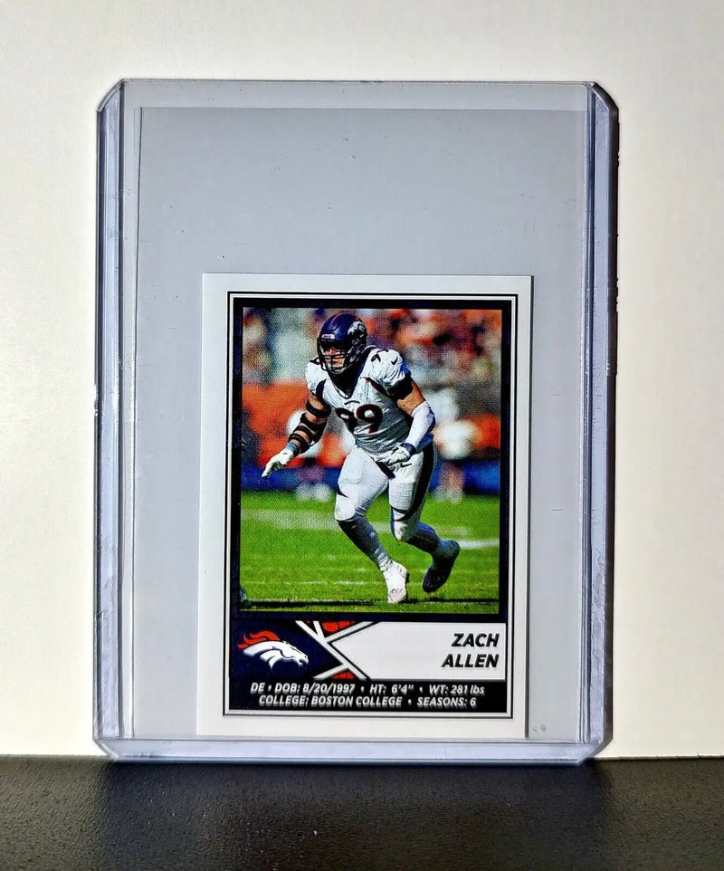 Zach Allen 2024 Panini NFL Sticker #241 Denver Broncos