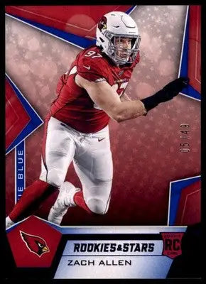 Zach Allen Rookie 2019 Panini Rookies & Stars True Blue /49 #178 Cardinals - Football Card Single