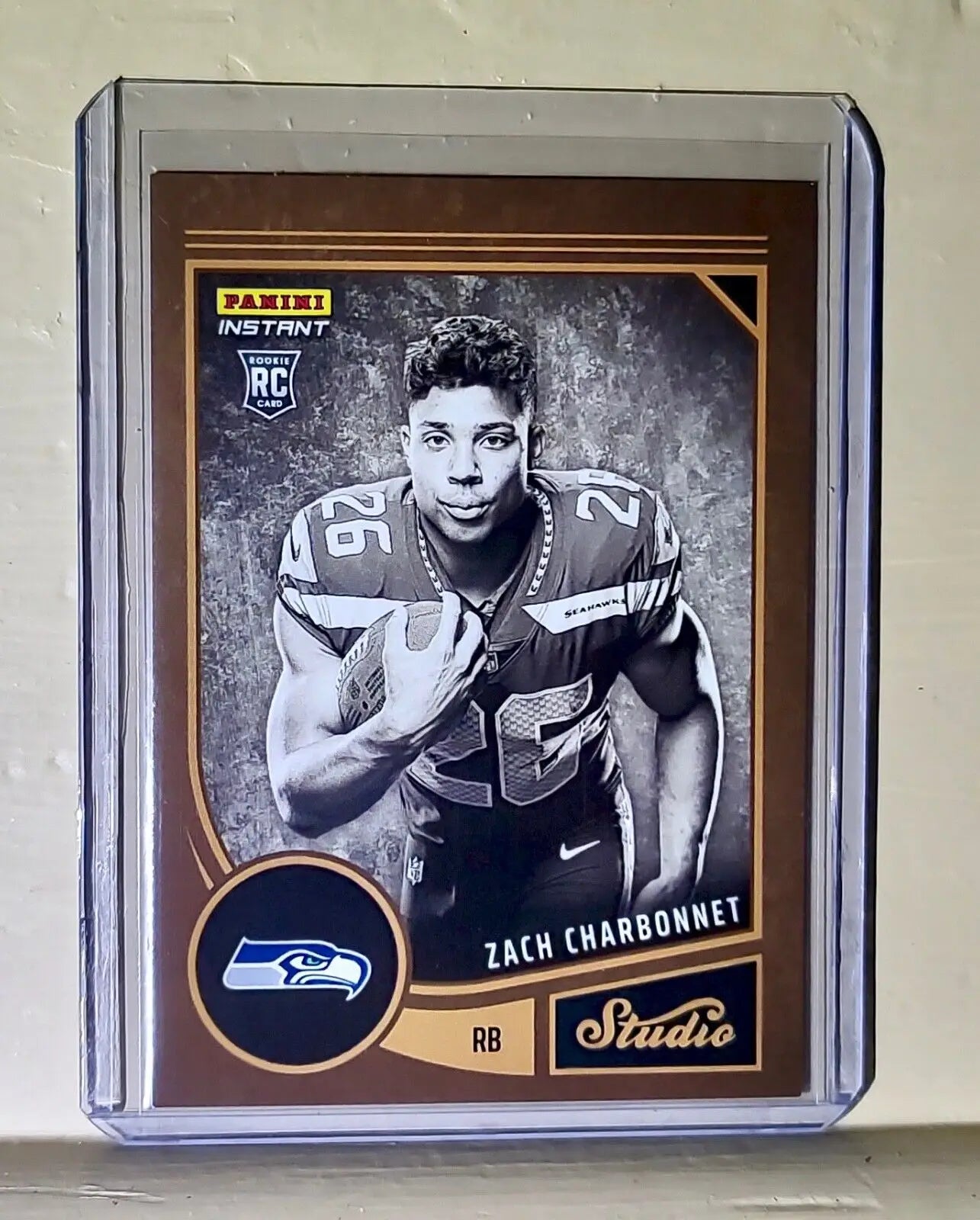 Zach Charbonnet 2023 Panini NFL Studio Rookies #13 Rookie Card 1/370 - Football Card Single
