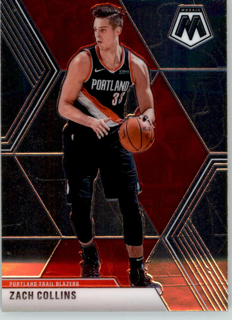 Zach Collins - 2019-20 Panini Mosaic - #45 - Basketball - Basketball Card Single