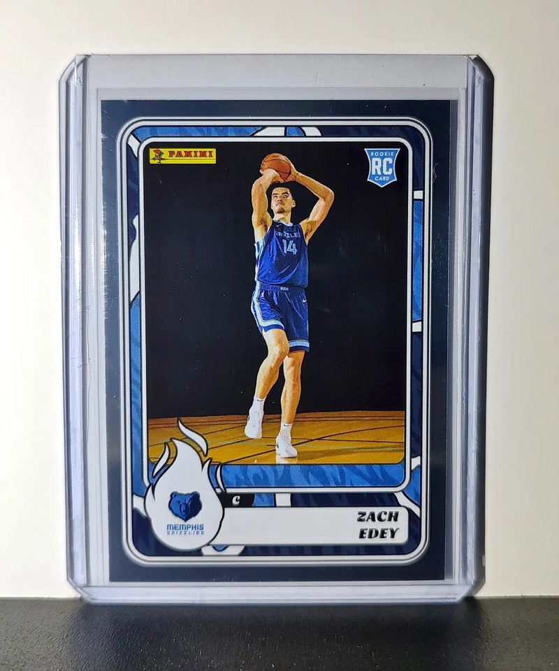 Zach Edey Rookie 2024-25 Panini NBA #90 Foil Sticker Card Memphis Grizzlies