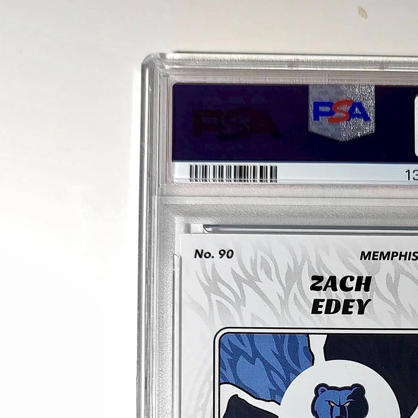 Zach Edey Rookie 2024-25 Panini NBA #90 Sticker 23/215 Blue Foil PSA 7 NM - Basketball Card Single