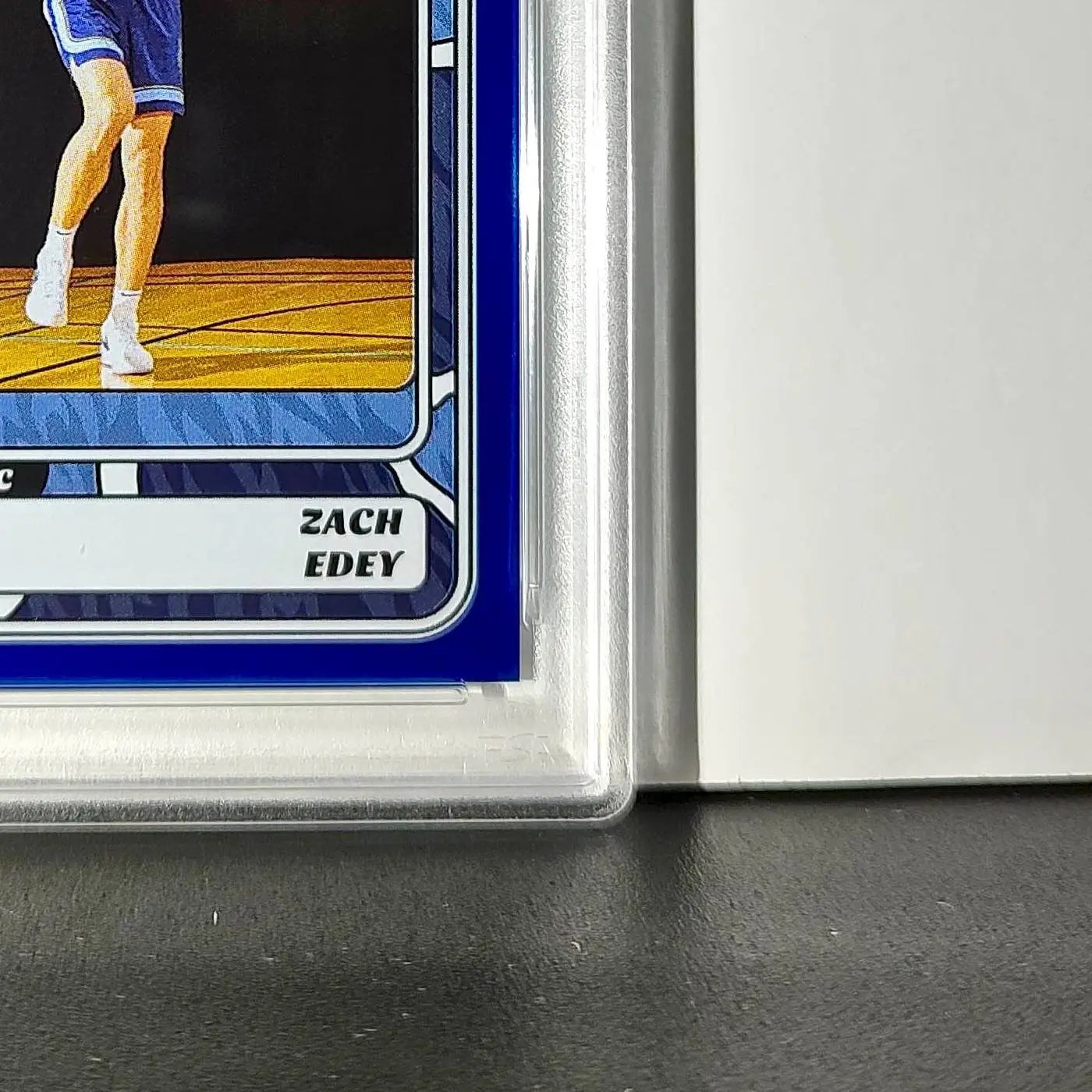 Zach Edey Rookie 2024-25 Panini NBA #90 Sticker 23/215 Blue Foil PSA 7 NM - Basketball Card Single