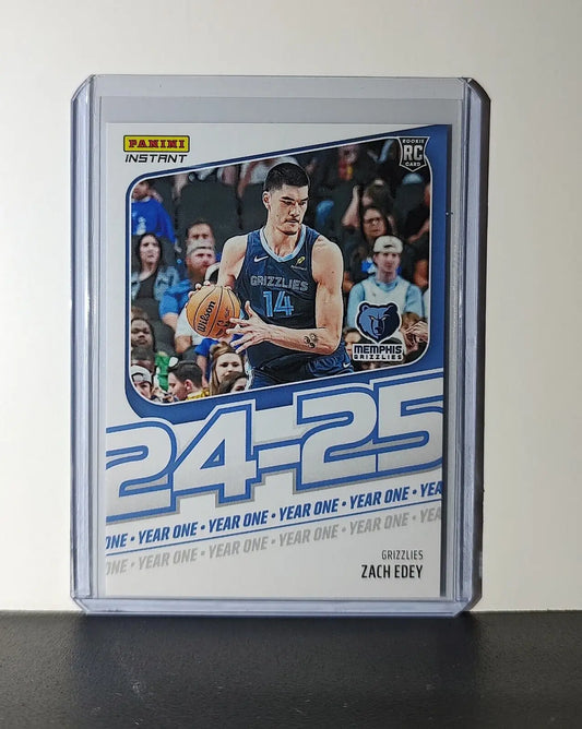Zach Edey Rookie Card 2024-25 Panini Year One #9 Memphis Grizzlies 1/613 - Basketball Card Single