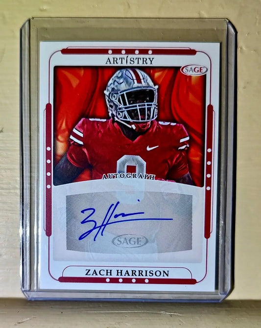Zach Harrison 2023 SAGE NFL Artistry Football #ART-ZH Autographed Card - Football Card Single