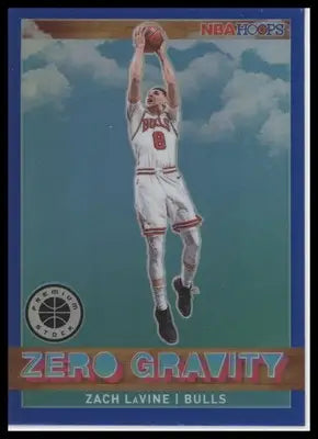 Zach LaVine 2019-20 Hoops Premium Stock Zero Gravity Blue #16 Chicago Bulls - Basketball Card Single