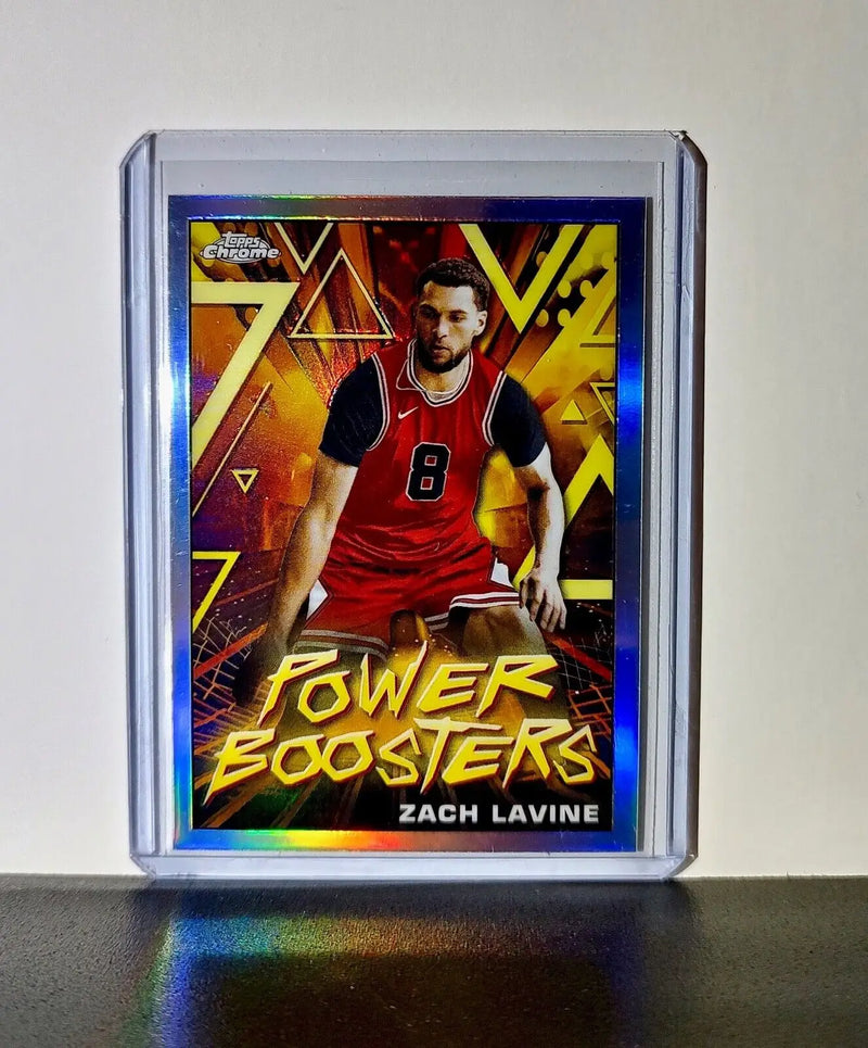 Zach Lavine 2023-24 Topps Chrome NBA #PB-3 Power Boosters Refractor Card Bulls