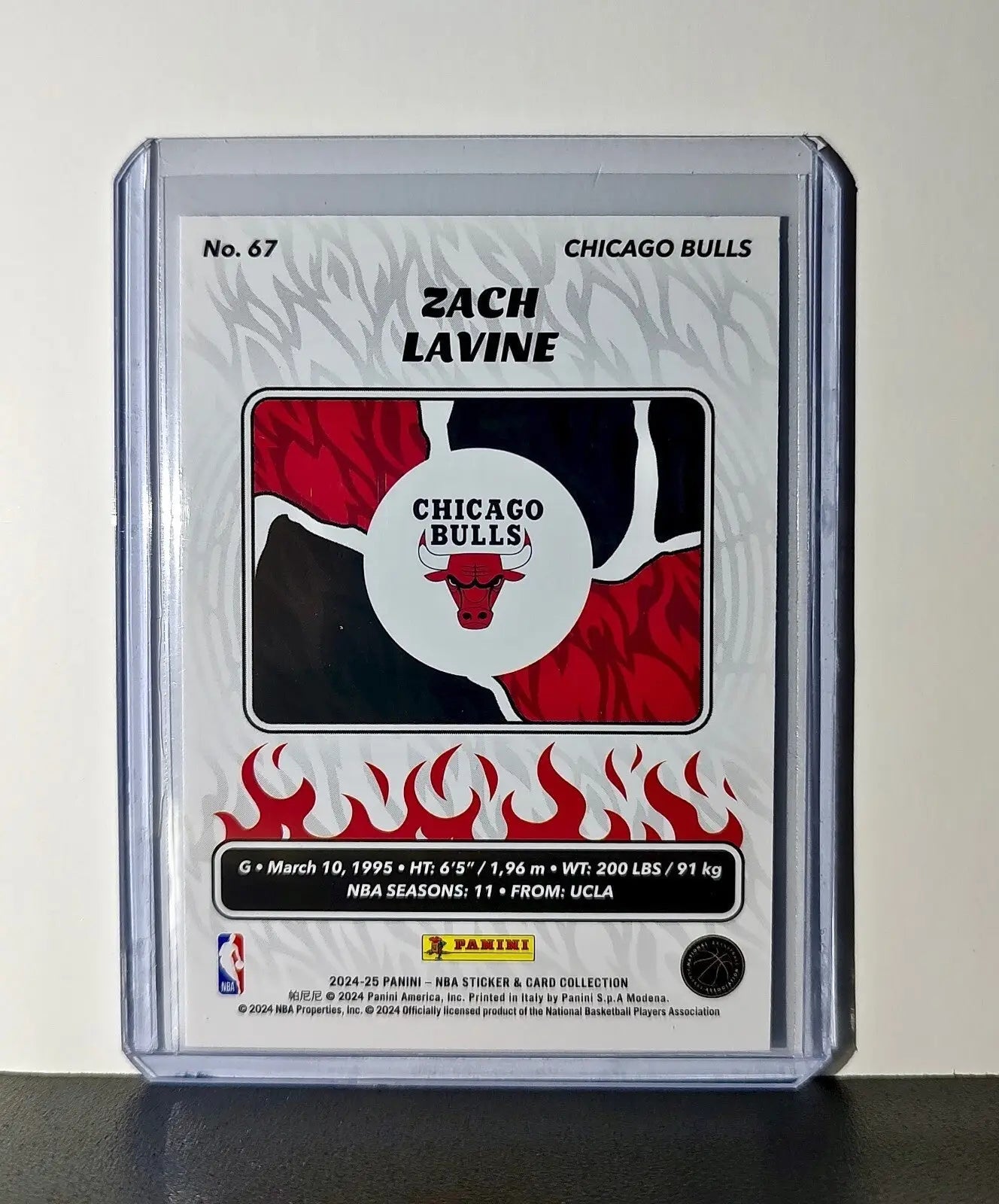 Zach LaVine 2024-25 Panini NBA #67 Sticker Card Chicago Bulls - Basketball Card Single