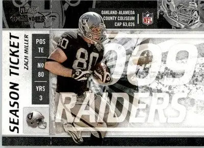 Zach Miller - 2009 Playoff Contenders - #72 - Football - Football Card Single