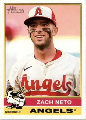 Zach Neto - 2025 Topps Heritage - #396 - Baseball - Baseball Card Single