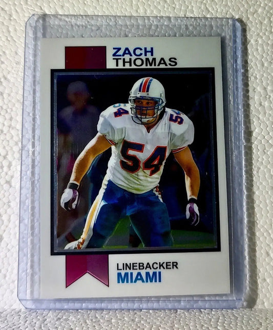 Zach Thomas 2023 Topps 1973 NFL #1973-16 Football Card Miami Dolphins