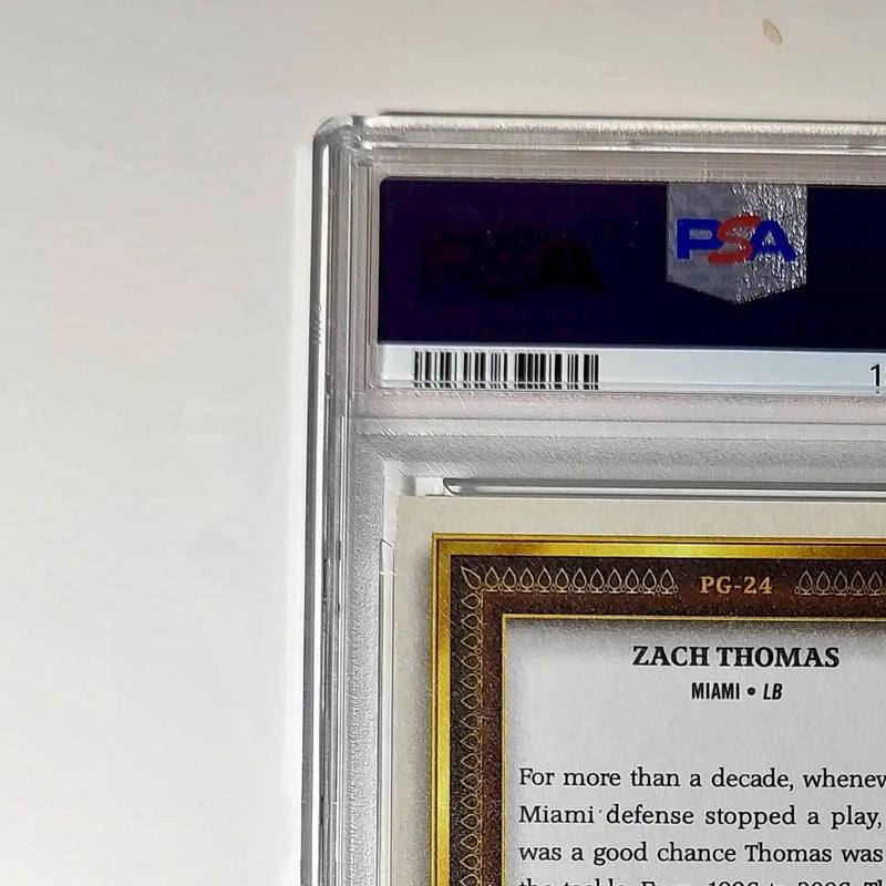 Zach Thomas 2023 Topps #PG-24 119/250 Gallery Green Parallel PSA 10 Gem Mint