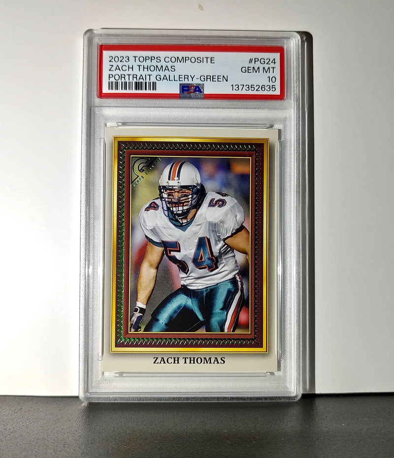 Zach Thomas 2023 Topps #PG-24 119/250 Gallery Green Parallel PSA 10 Gem Mint