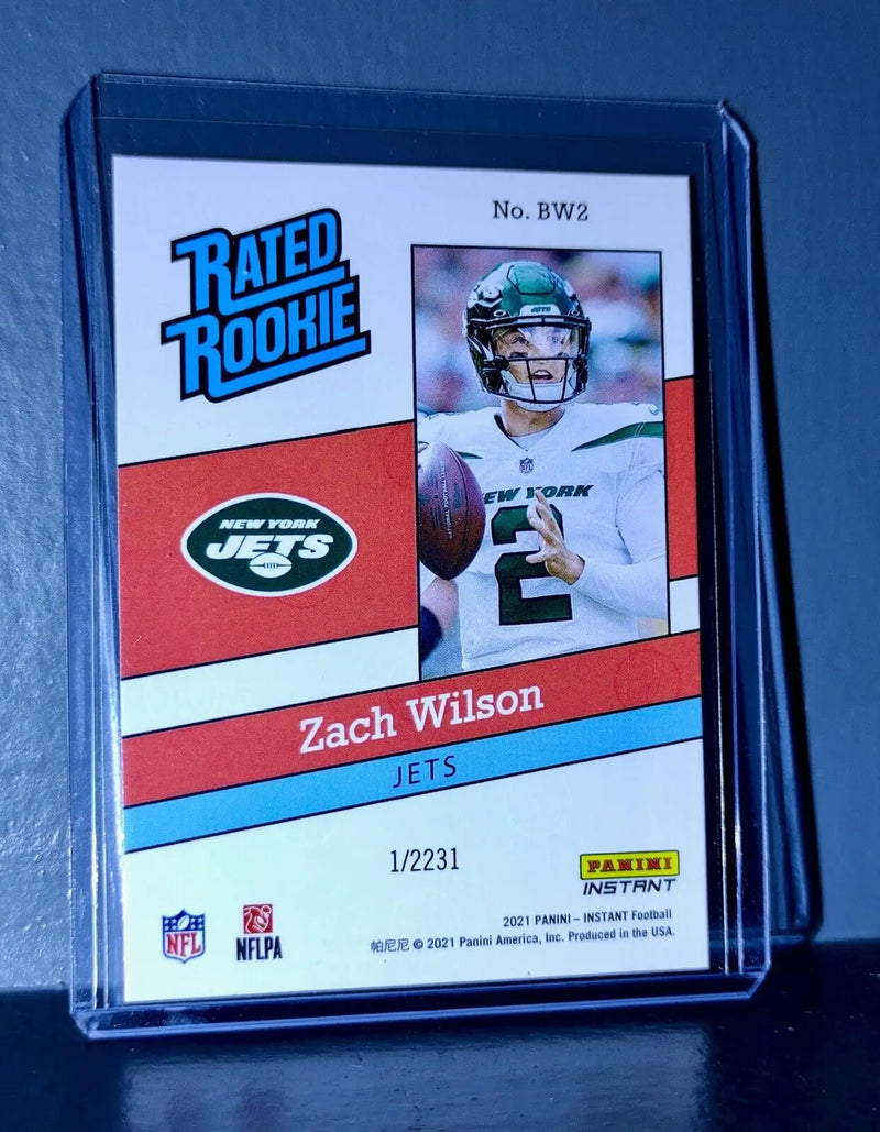 Zach Wilson 2021 Panini NFL Rated Rookie Retro #2 Rookie Card 1/2231