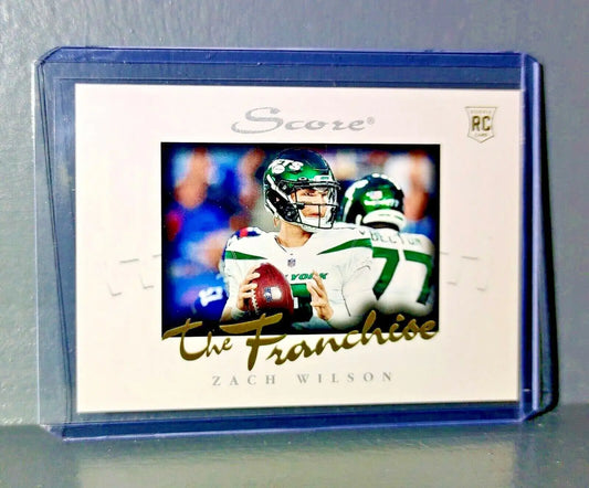 Zach Wilson 2021 Panini NFL Score The Franchise #24 Rookie Card 1/1966 - Football Card Single