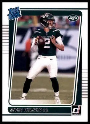 Zach Wilson Rookie 2021 Donruss #252 New York Jets - Football Card Single