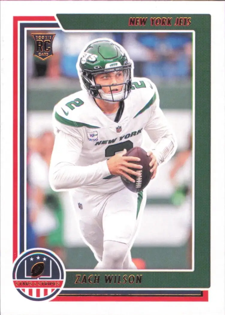 Zach Wilson Rookie 2021 Panini Chronicles Stars and Stripes #STS-ZWI NY Jets NFL - Football Card Single
