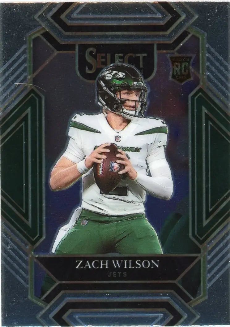 Zach Wilson Rookie 2021 Panini Select Club #244 New York Jets Football Card NFL - Football Card Single