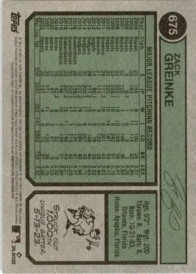 Zack Greinke - 2023 Topps Heritage - #675 - Baseball - Baseball Card Single