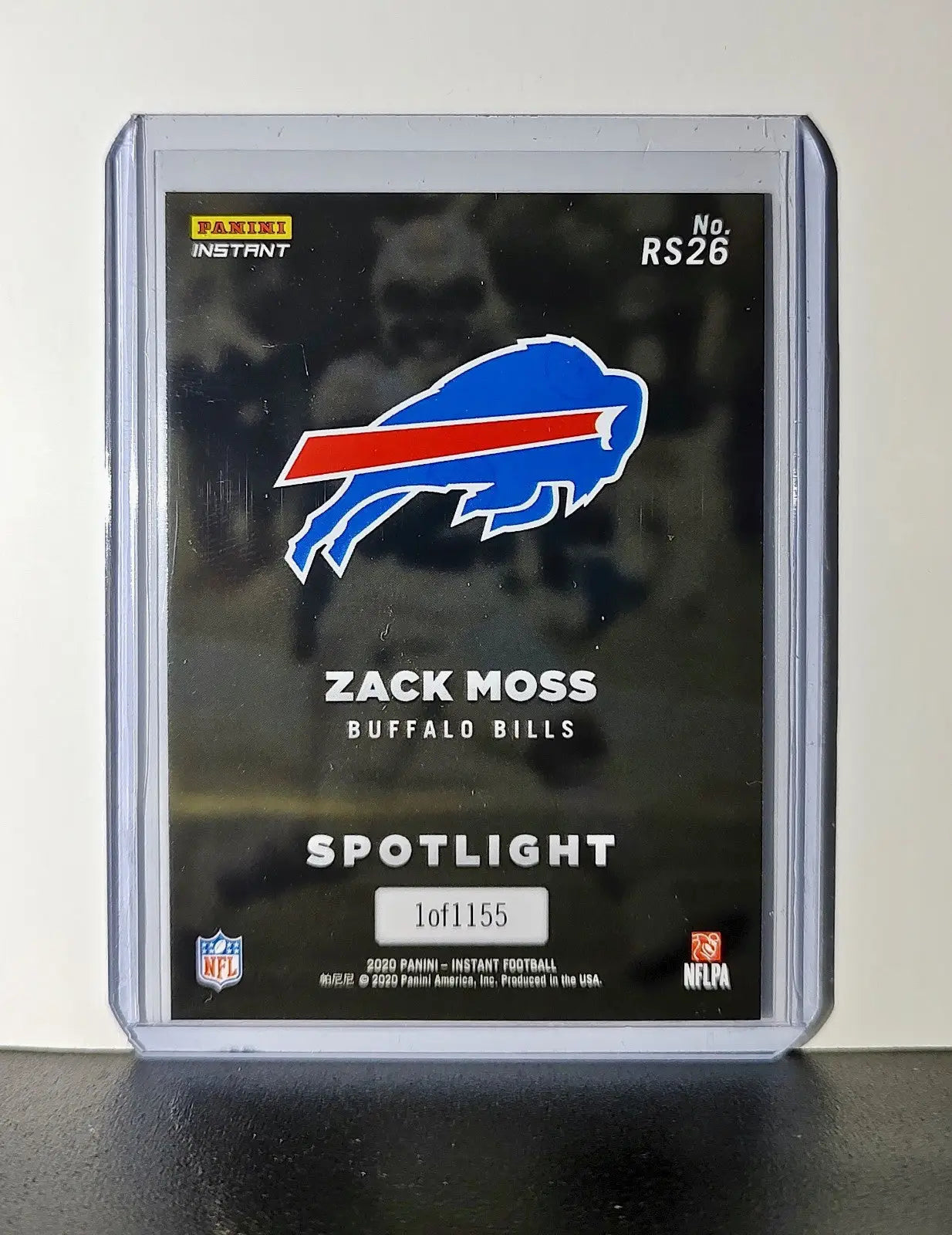 Zack Moss Rookie 2020 Panini NFL #26 Rookie Spotlight Card Buffalo Bills