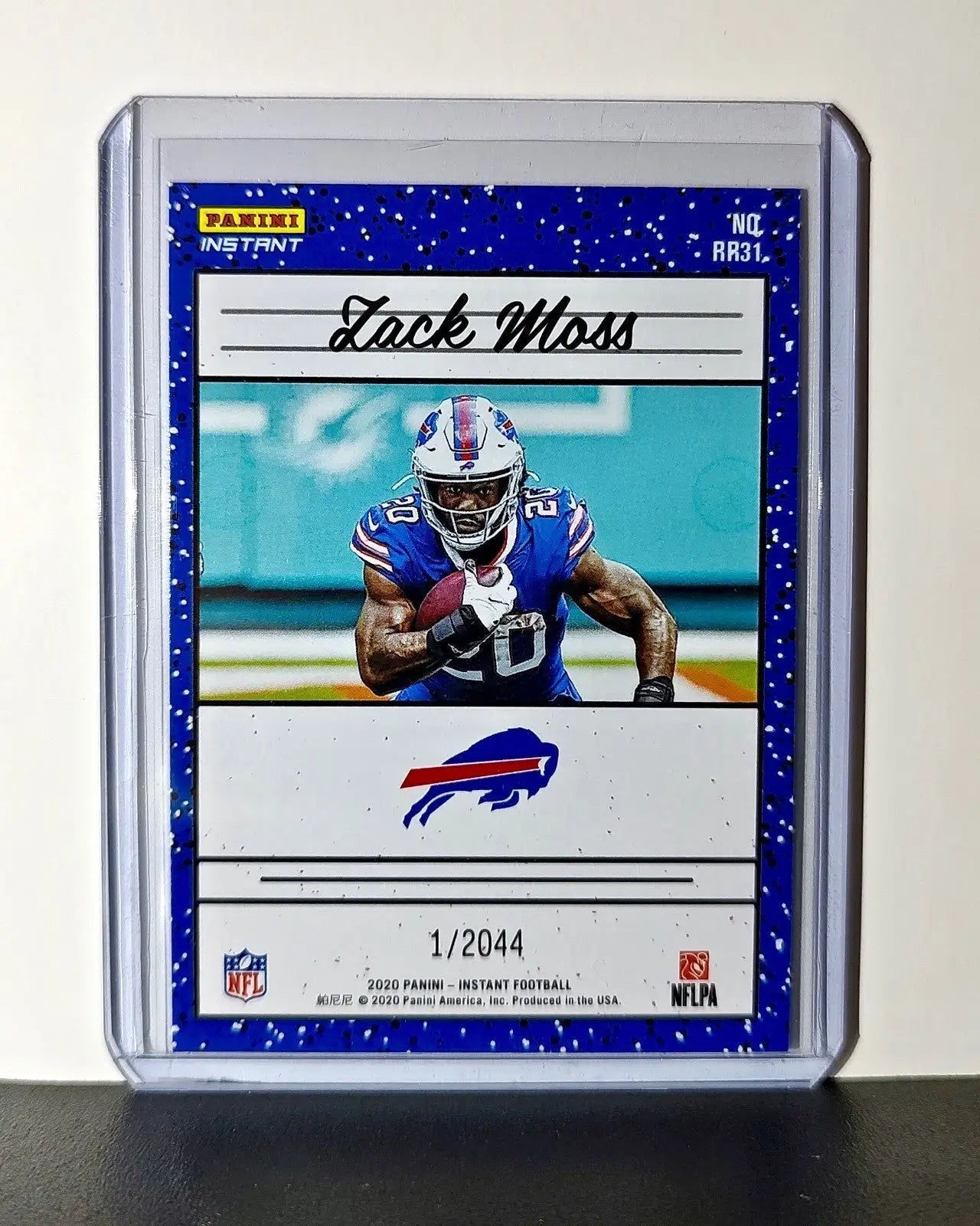 Zack Moss Rookie 2020 Panini NFL #31 Rated Rookie Card Buffalo Bills