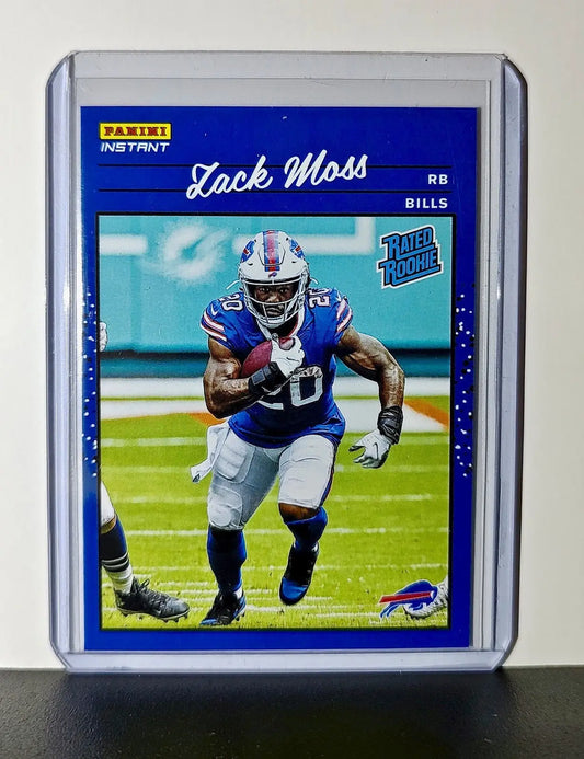 Zack Moss Rookie 2020 Panini NFL #31 Rated Rookie Card Buffalo Bills - Football Card Single