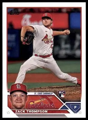 Zack Thompson Rookie 2023 Topps #34 St. Louis Cardinals - Baseball Card Single