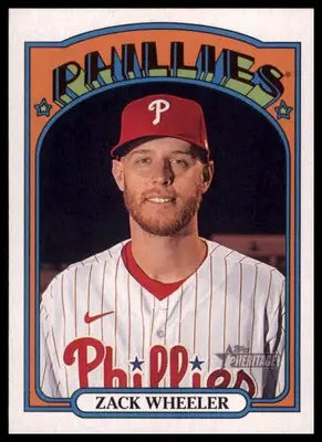 Zack Wheeler 2021 Topps Heritage #355 Philadelphia Phillies - Baseball Card Single