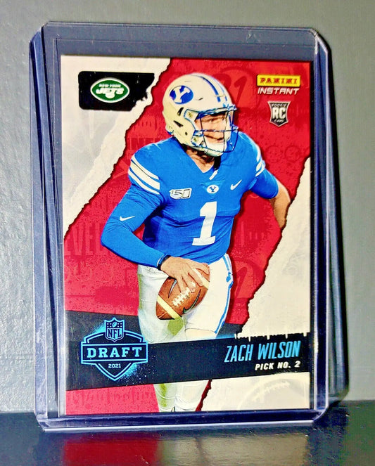 Zack Wilson 2021 Panini NFL Instant Draft Night #2 Rookie Card 1 of 2894 - Football Card Single