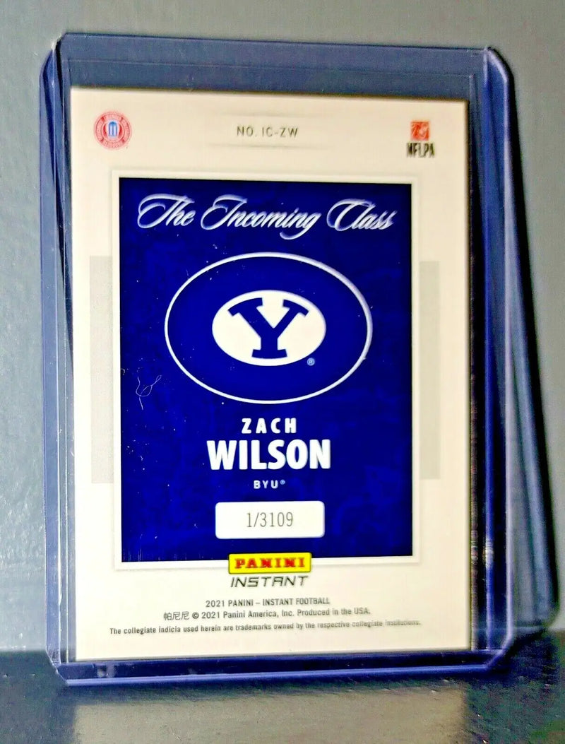 Zack Wilson 2021 Panini NFL The Incoming Class Rookie Football Card 1/3109