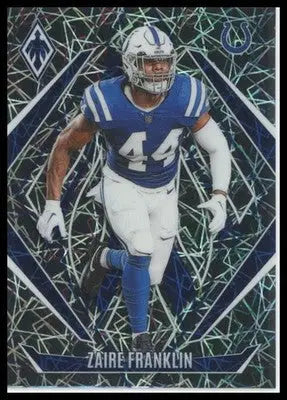 Zaire Franklin 2024 Panini Phoenix Lazer #149 Indianapolis Colts