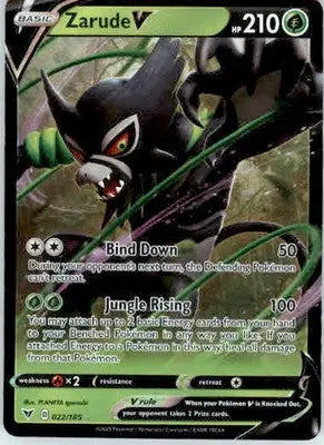 Zarude V - SWSH04: Vivid Voltage - 022/185 - Holo NM - Pokémon Card Single