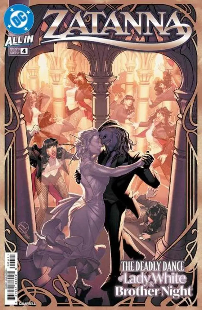 Zatanna comic book cover featuring Jamal Campbell’s art showcasing magical mayhem