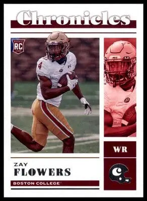 Zay Flowers 2023 Panini Chronicles Draft Picks #18 Boston College Eagles - Football Card Single