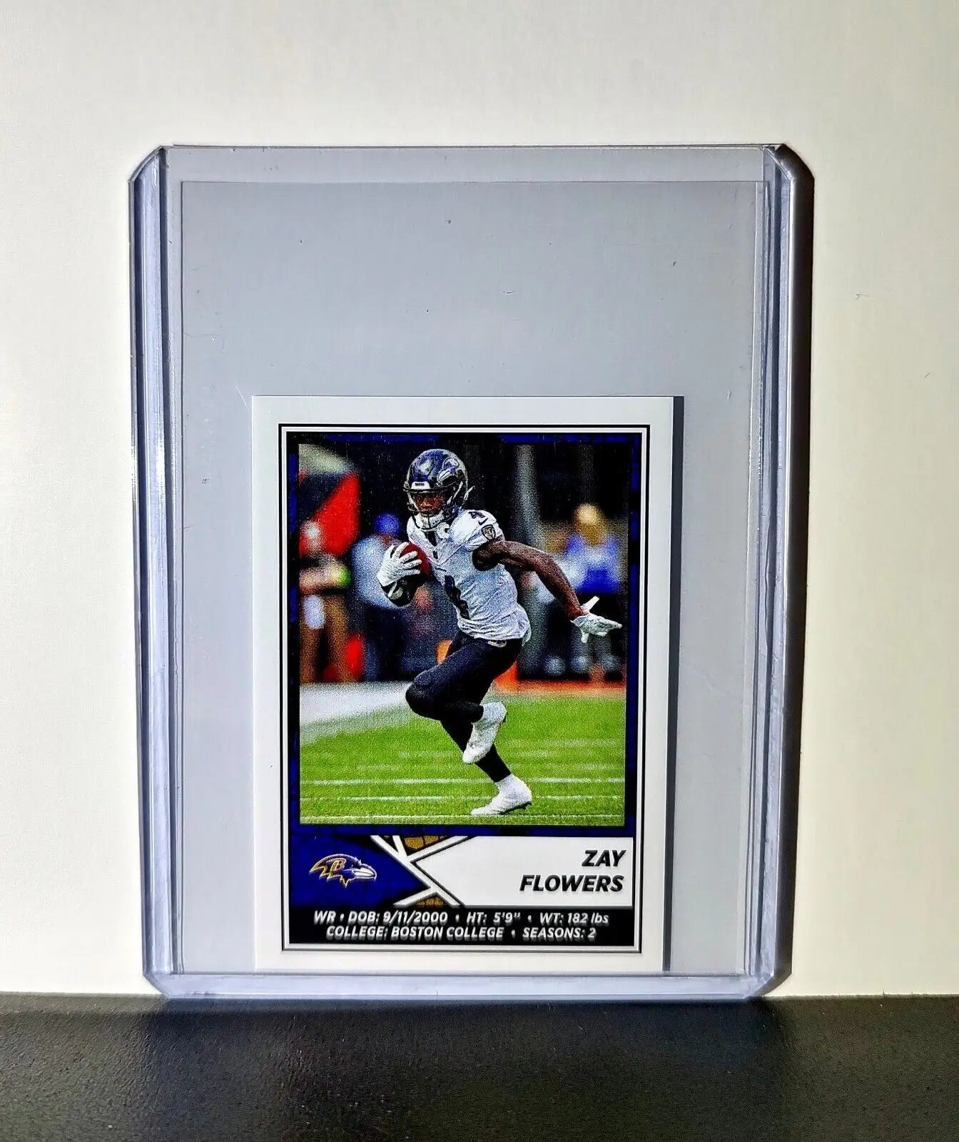 Zay Flowers 2024 Panini NFL Sticker #109 Baltimore Ravens