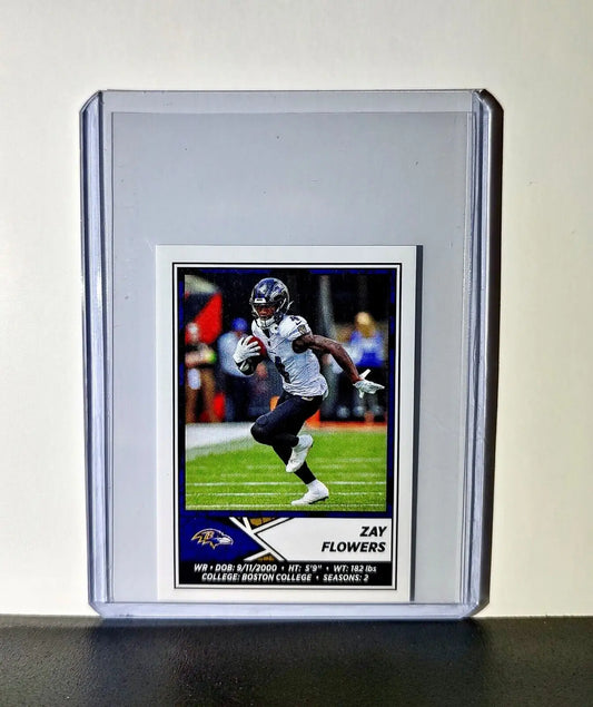 Zay Flowers 2024 Panini NFL Sticker #109 Baltimore Ravens - Football Card Single