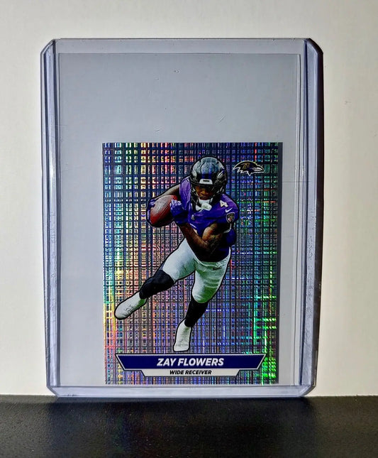 Zay Flowers 2024 Panini NFL Sticker #116 Foil Baltimore Ravens - Football Card Single